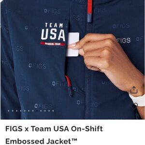 Figs X Team USA On shift Jacket